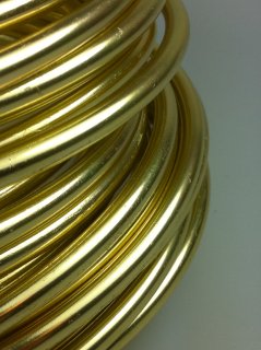Aludraht Ø 5,0mm 500g gold / messing